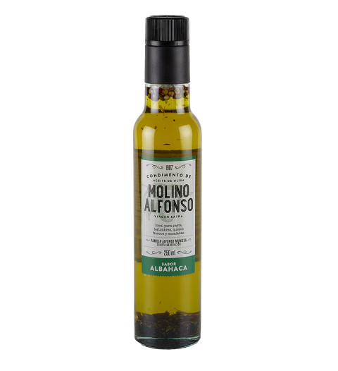 Basil flavoured oil
