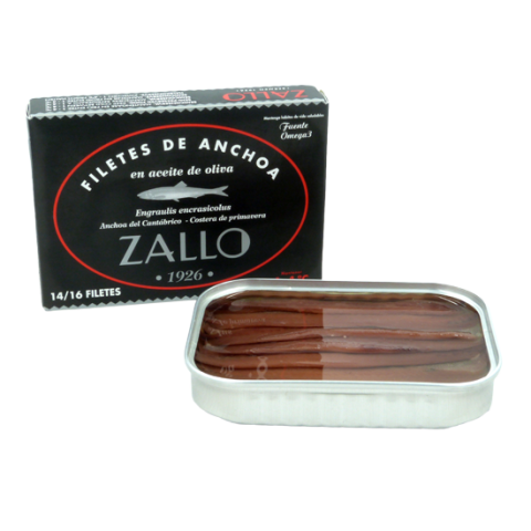 Zallo Premium Cantabrian anchovy fillets 14F