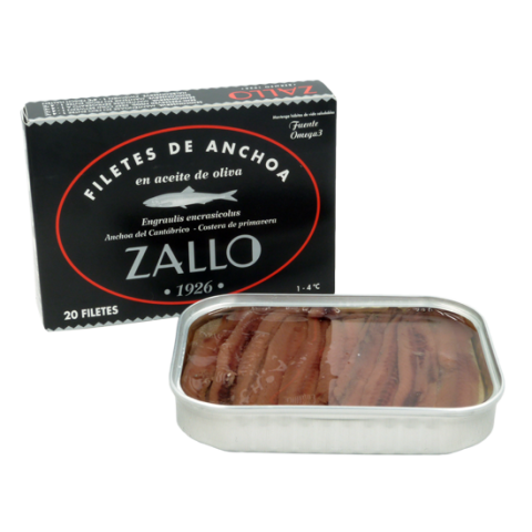 Zallo Premium Cantabrian anchovy fillets 20F